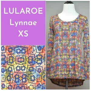 Lularoe Lynnae Astract Print Top XS